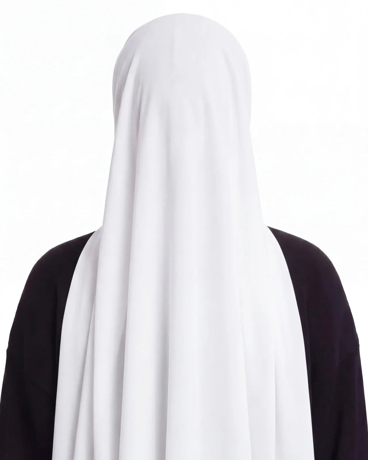 RAHA All-in-One Chiffon Pearl White