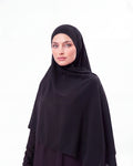 RAHA All-in-One Chiffon Deep Black