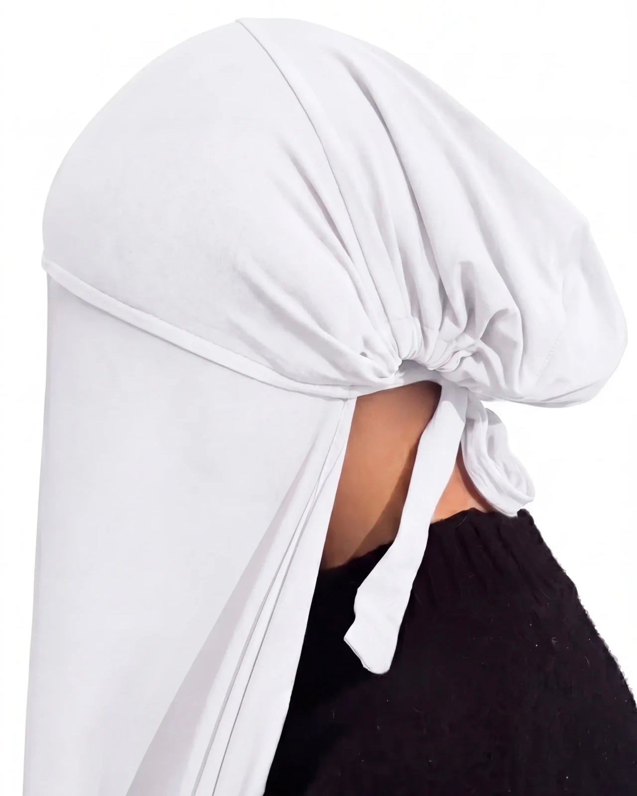 RAHA All-in-One Chiffon Pearl White