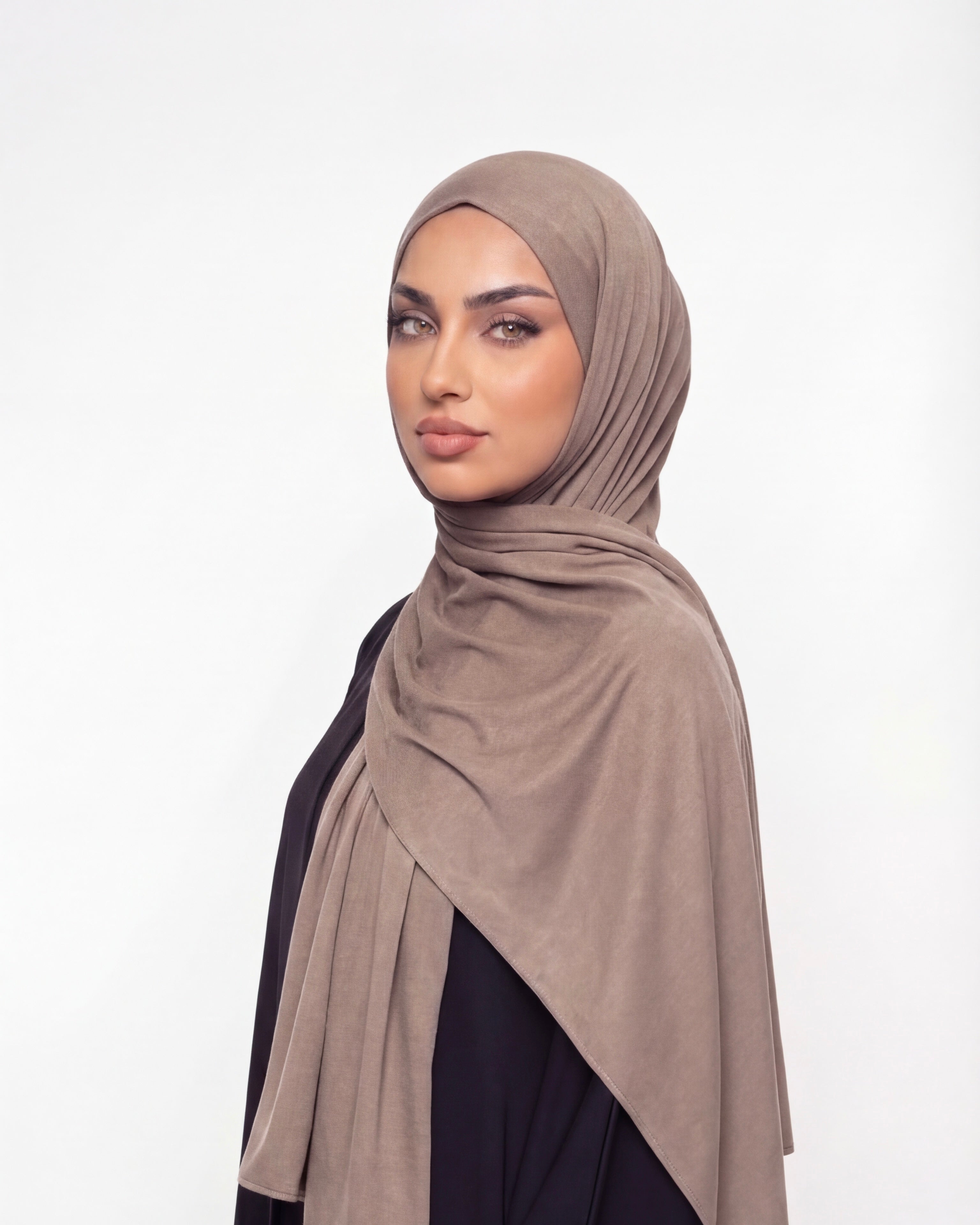 RAHA Bamboo Jersey Warm Taupe