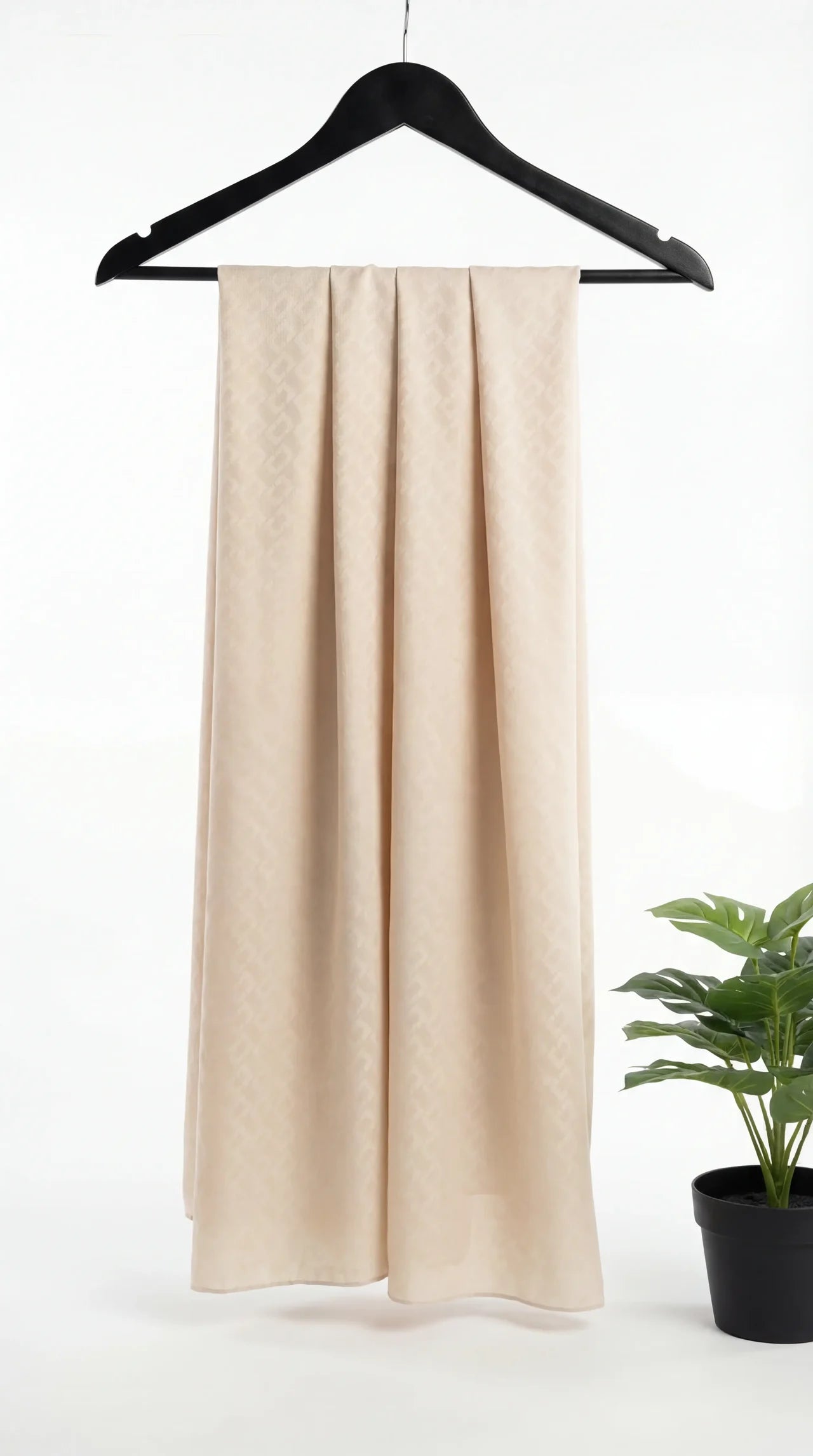 Jacquard Hijab Beige Brick Design