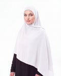 RAHA All-in-One Chiffon Pearl White