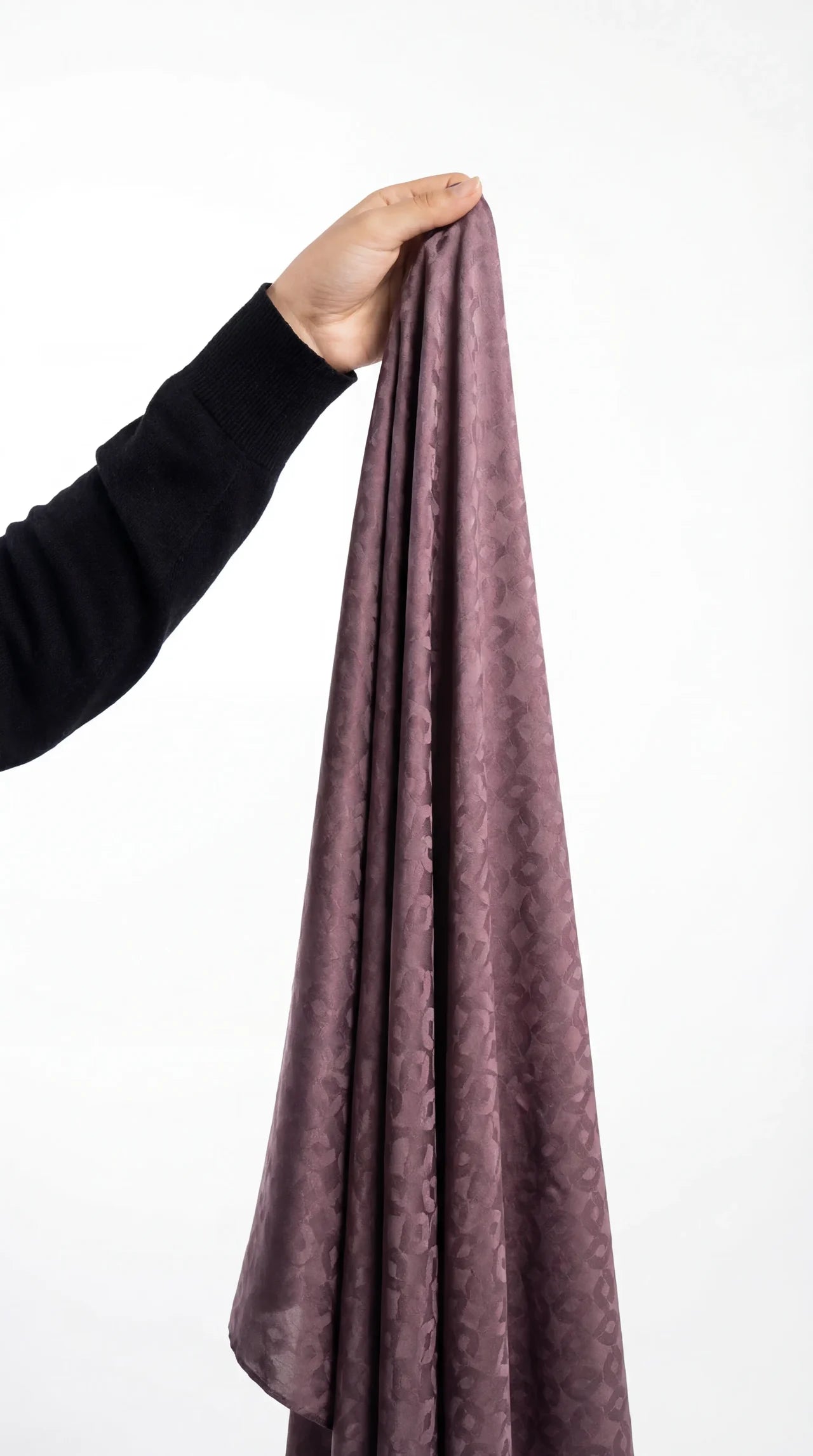 Jacquard Hijab Dusty Mauve Linn Design