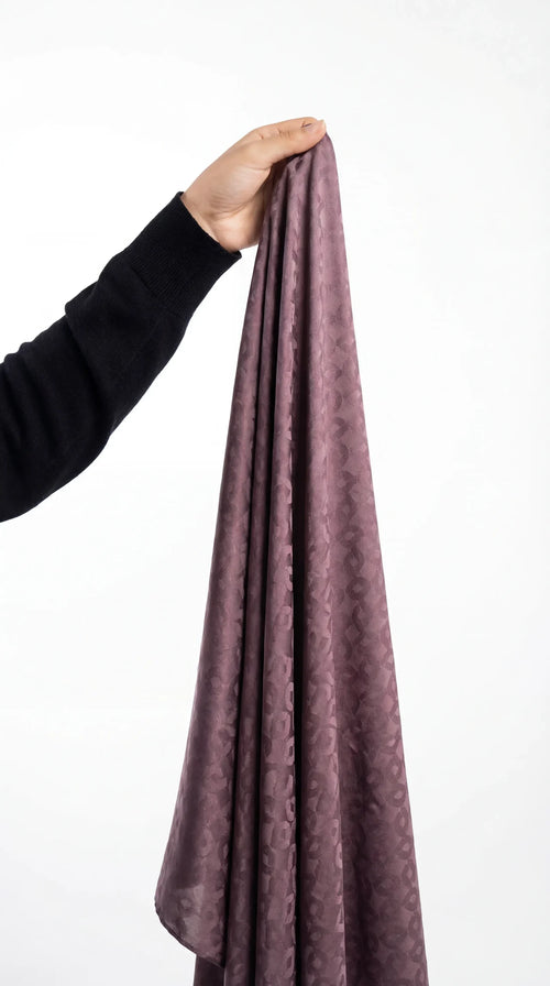 Jacquard Hijab Dusty Mauve Linn Design