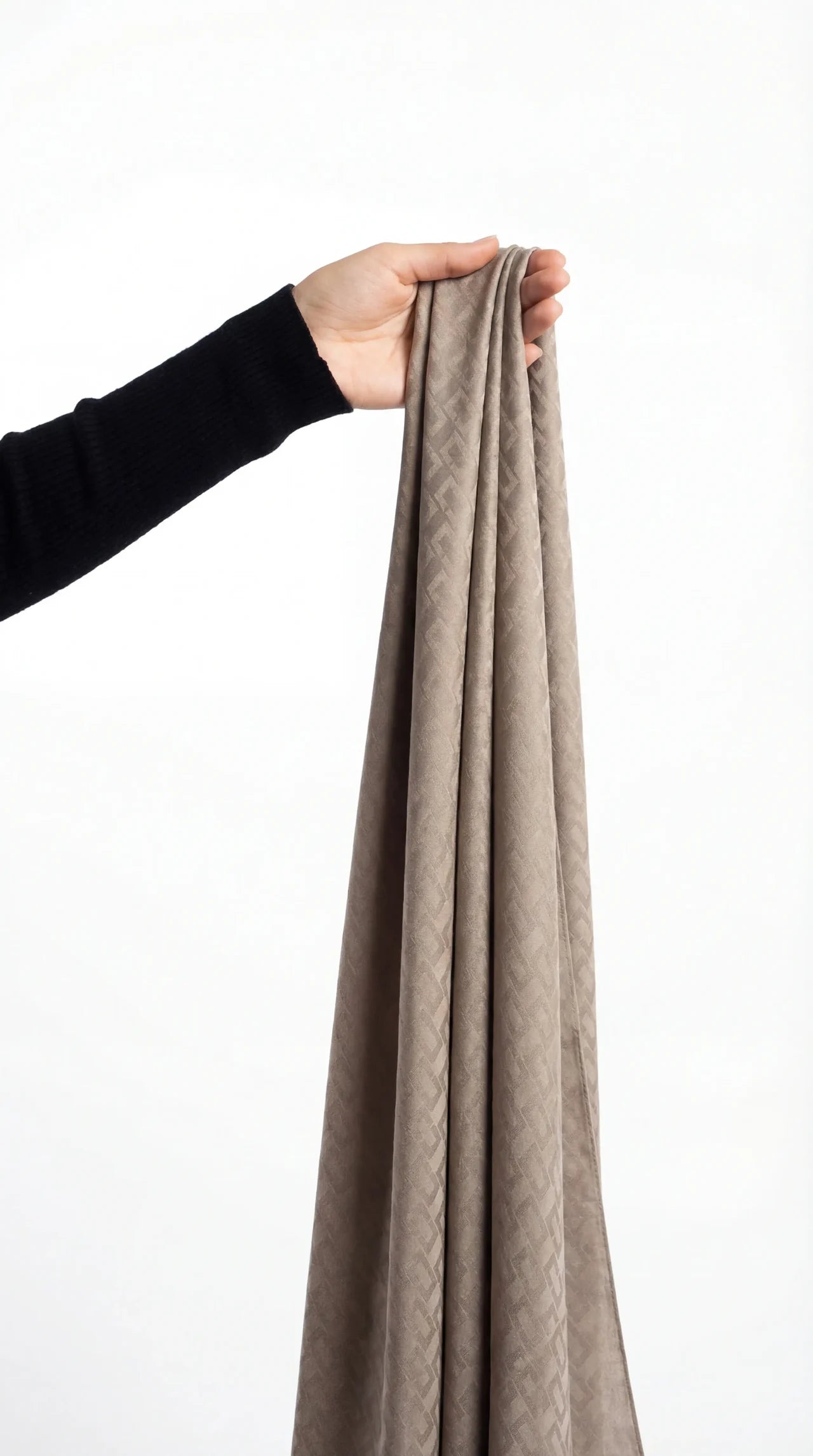 Jacquard Hijab Antique Beige Brick Design